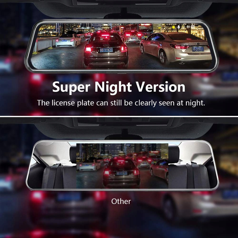 JANSITE Car Camera Mirror 10'' FHD 1080P Touch Screen Brand no brand