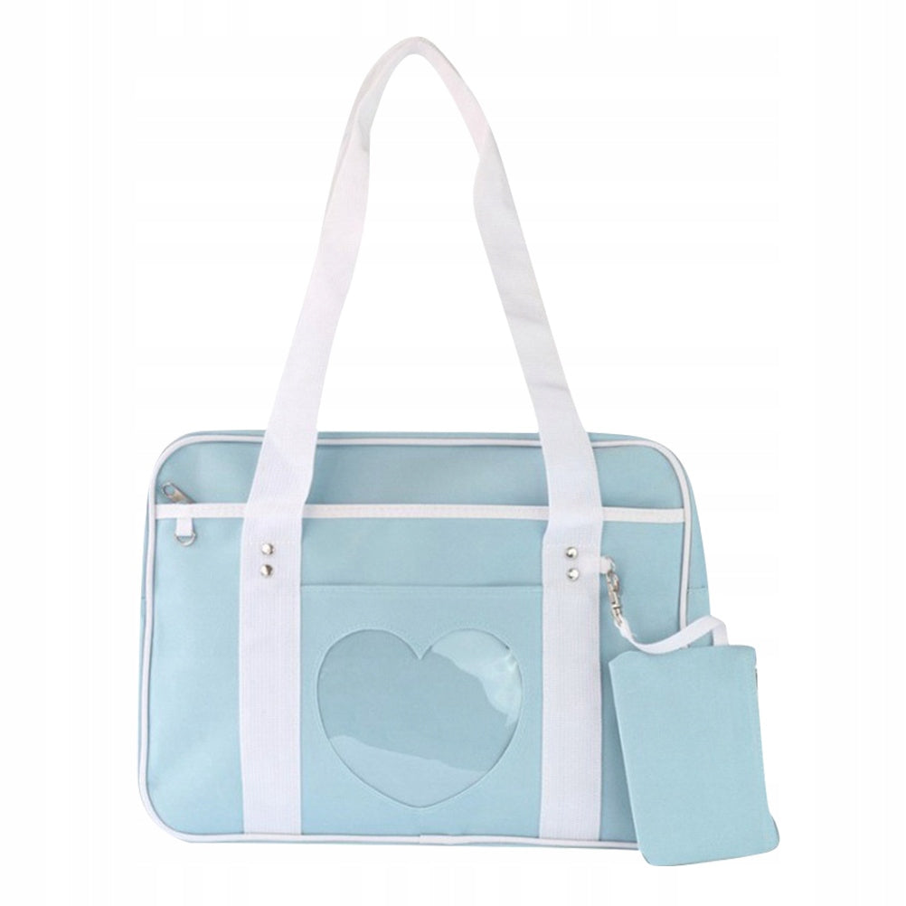 JAPANESE SHOULDER BACKPACK FOR GIRLS, WATERPROOF AND STYLISH Color blue
