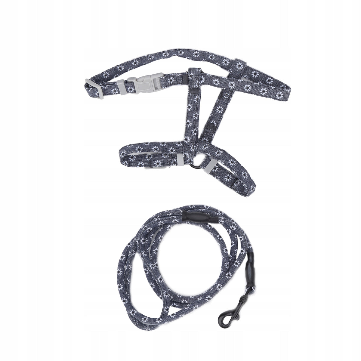 JAPANESE STYLE ADJUSTABLE CAT HARNESS AND LEASH SET