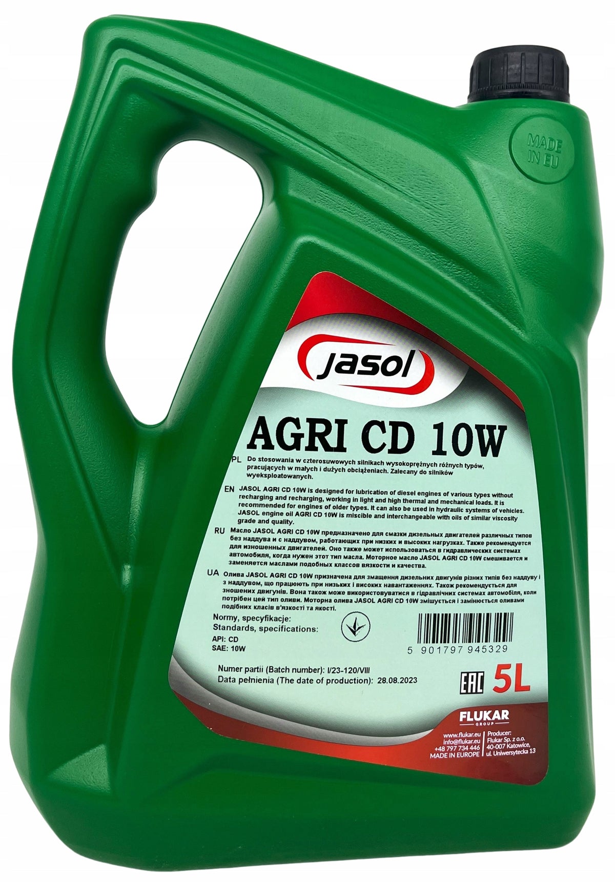 JASOL AGRI CD 10W 5L Packaging volume 5 l