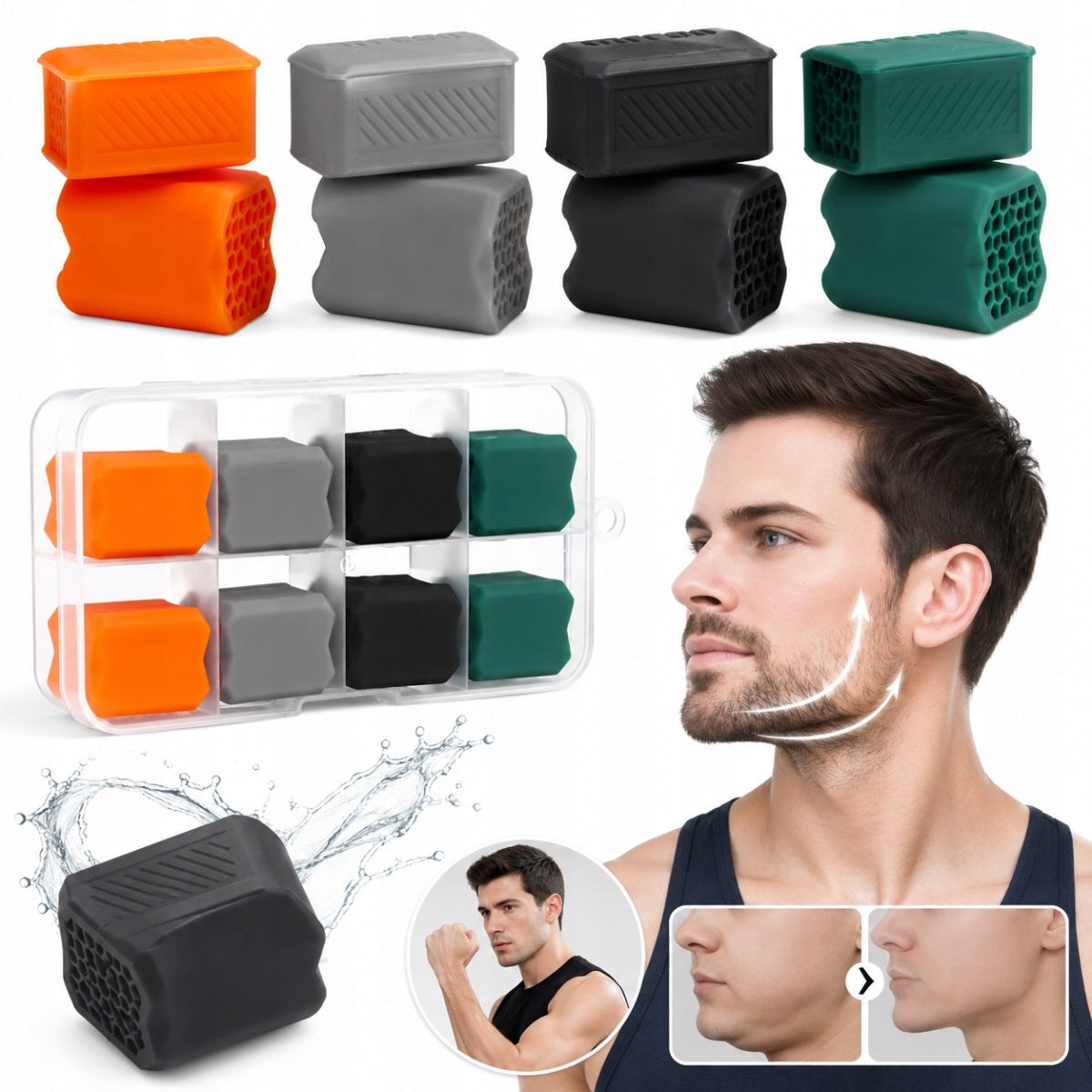 JAW AND JAW FACE EXERCISE DEVICE 8 pcs.