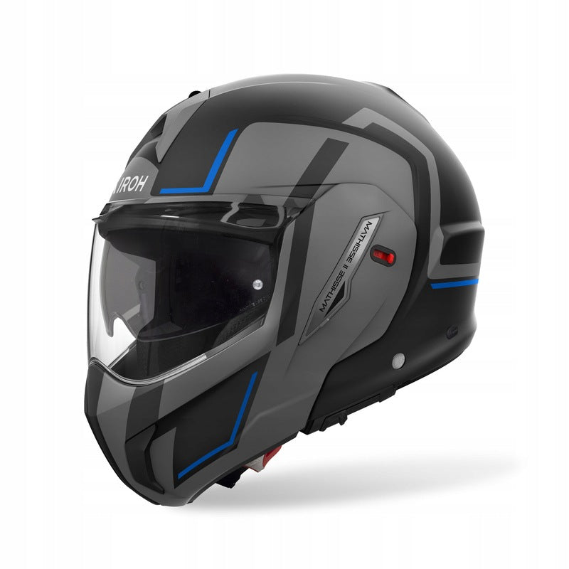 JAW HELMET AIROH MATHISSE 2 GENIUS BLUE MATT GREY MAT Size L