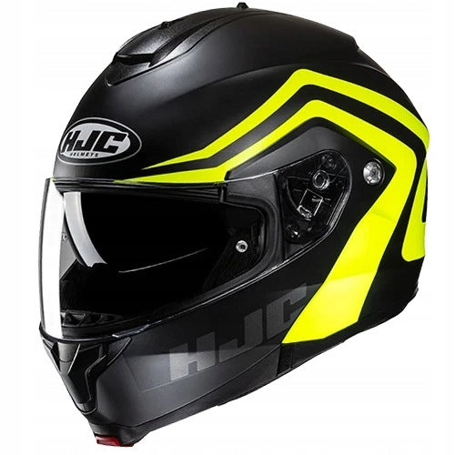 JAW HELMET HJC C91N NEPOS BLACK YELLOW MAT Size M
