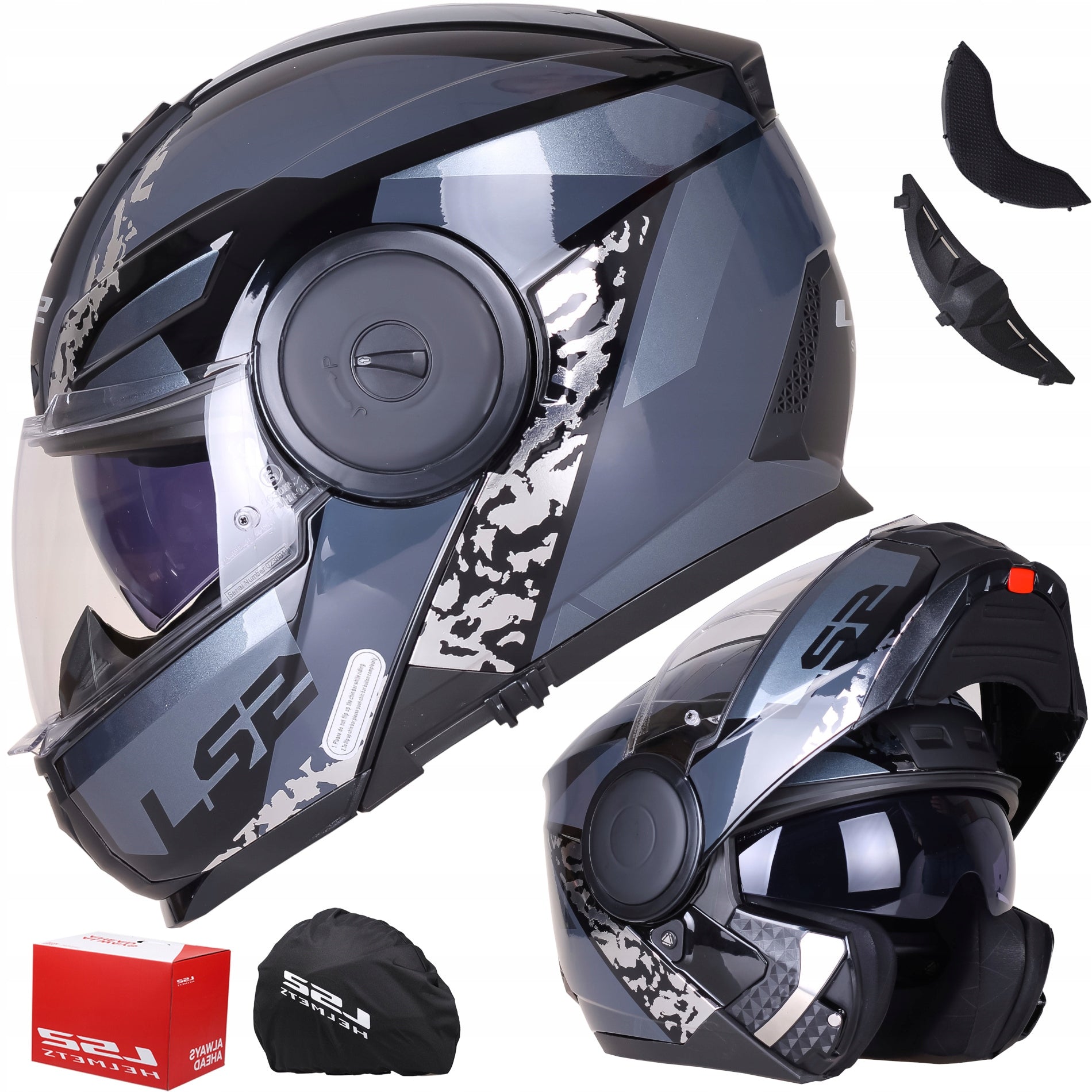 JAW HELMET LS2 FF902 SCOPE II OXYD TITAN P/J motorcycle blend XL