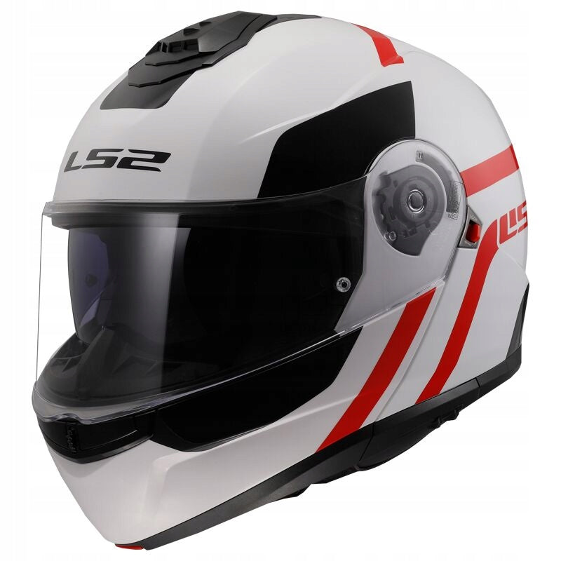 JAW HELMET LS2 FF908 STROBE II AUTOX L white red ECE 22.06