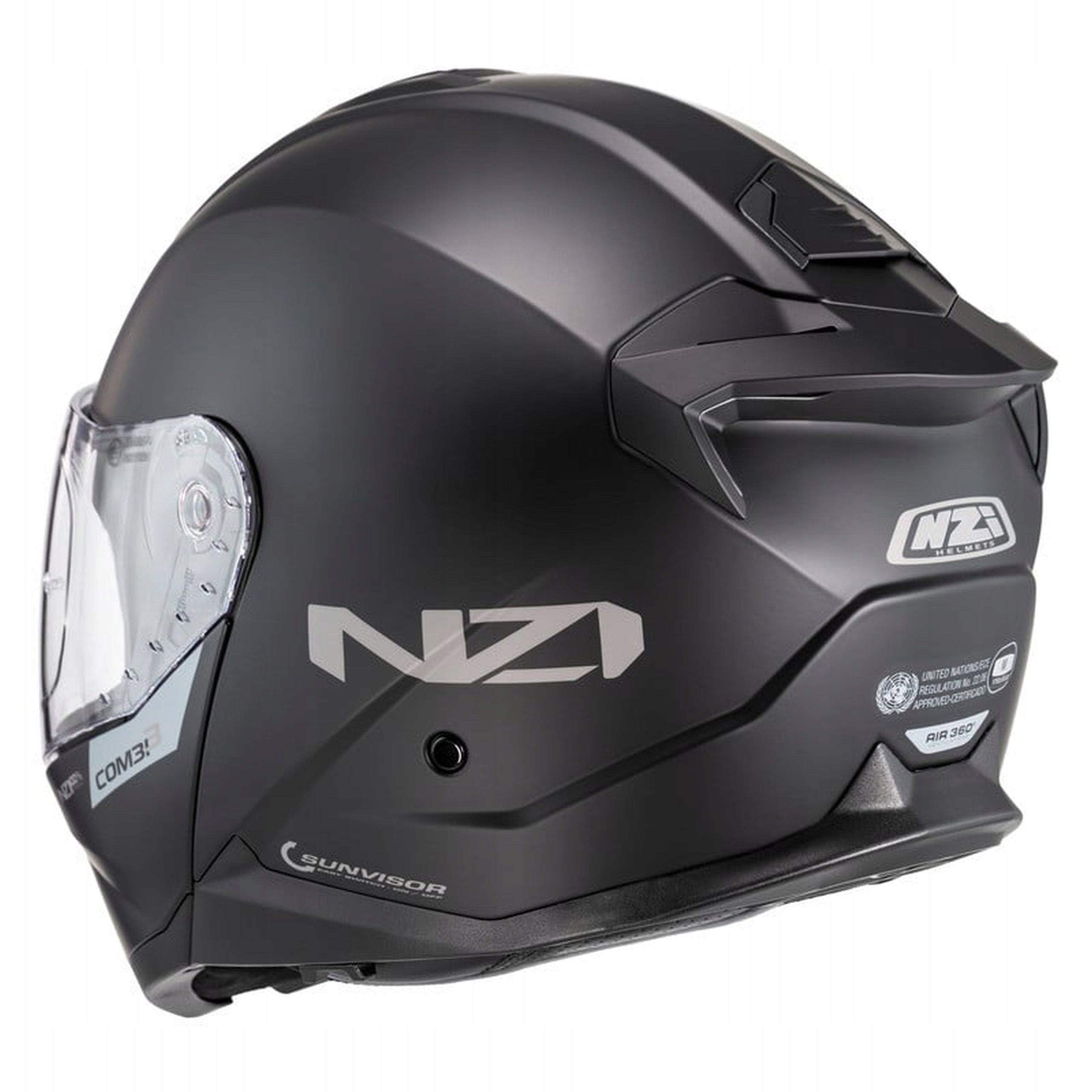 JAW HELMET NZI COMBI 3 DUO SHELL ABS WITH P/J APPROVAL Packaging status original
