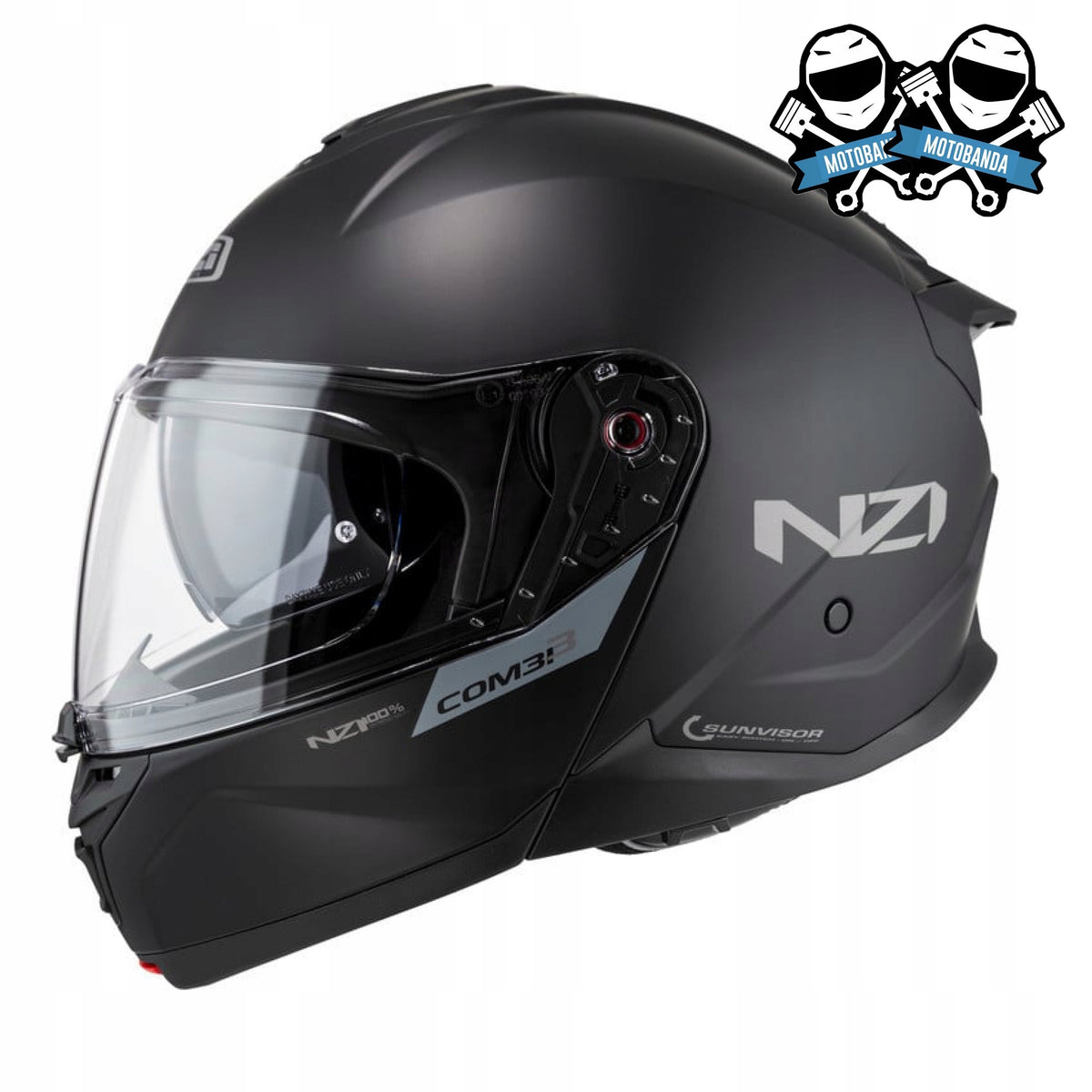 JAW HELMET NZI COMBI 3 DUO SHELL ABS WITH P/J APPROVAL