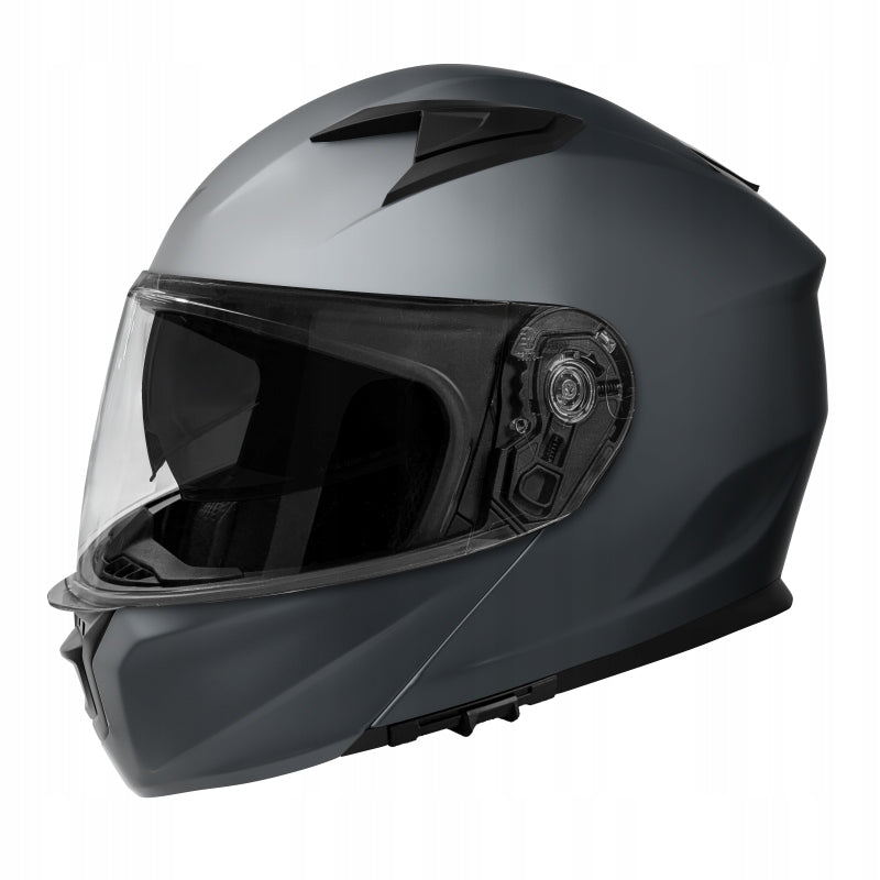 JAW HELMET STORMER SPIN EVO SOLID GREY GUNMETAL GREY MAT Size L