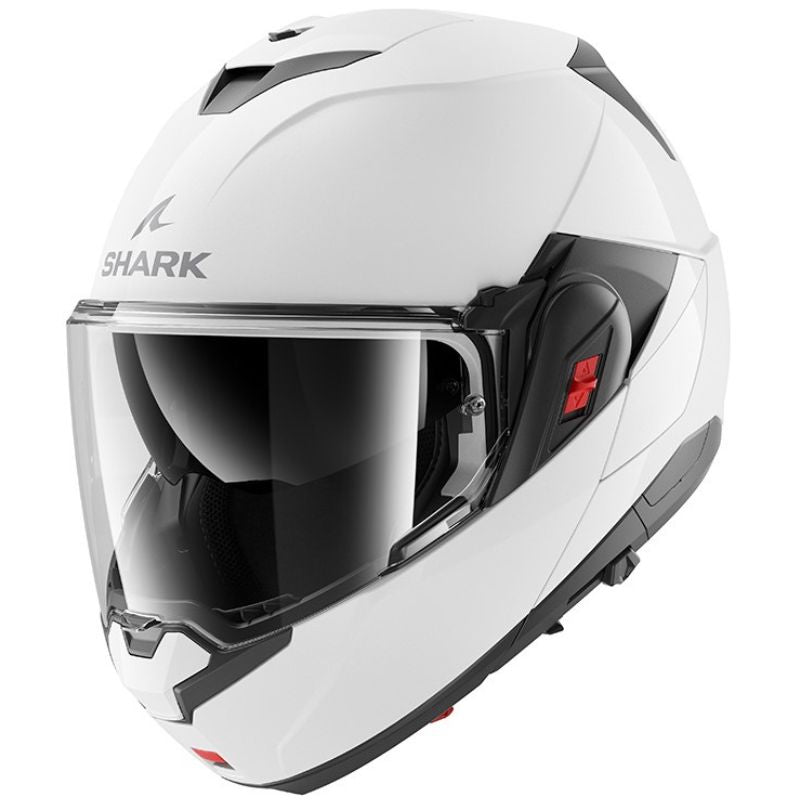 JAW HELMET WHITE GLOSS MOTORCYCLE SHARK OXO PEARL WHITE XL Size XL