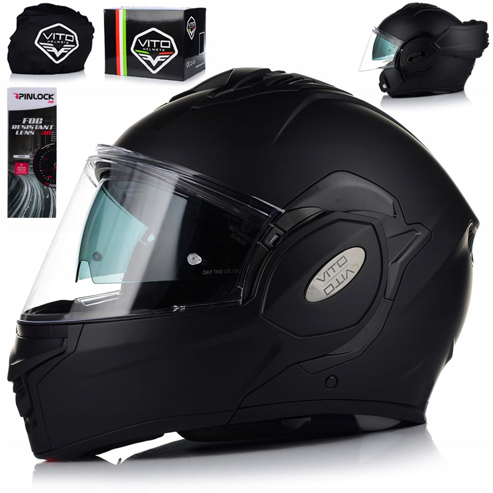 JAW MOTORCYCLE HELMET| VITO REVERSE | ROTATING JAW + PINLOCK