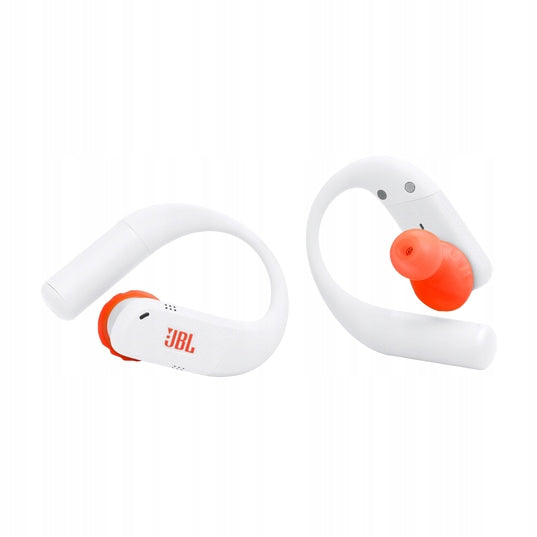 JBL Endurance PEAK 4 Wireless Sports Headphones | WHITE & ORANGE Manufacturer code JBLENDUPEAK4WHT