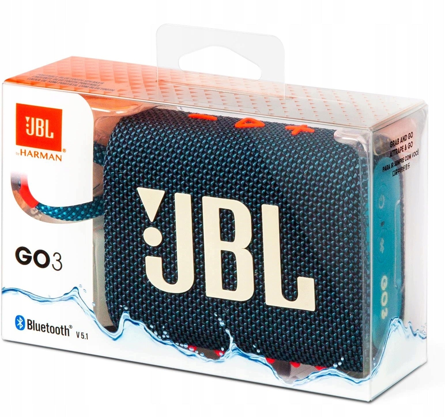 JBL GO 3 Portable Mobile SPEAKER Blue-Pink Bluetooth
