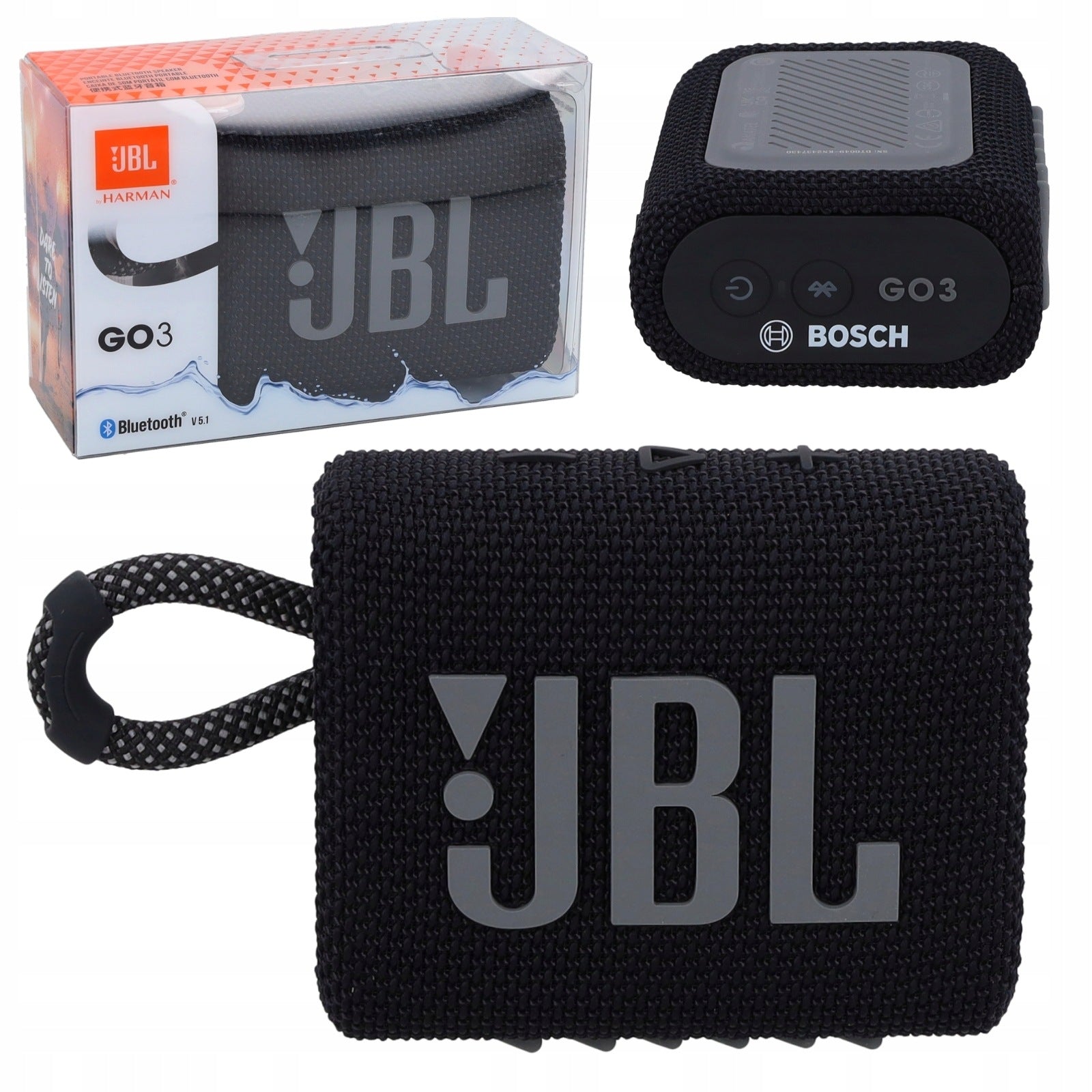 JBL GO 3 Wireless Bluetooth Speaker IP67 black