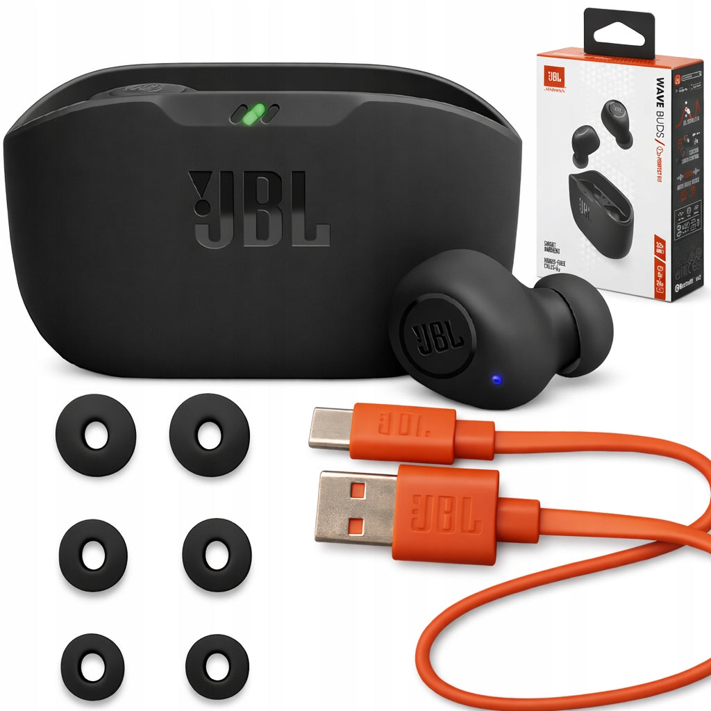 JBL WAVE BUDS Wireless In-Ear Headphones for 32H Bluetooth Microphone