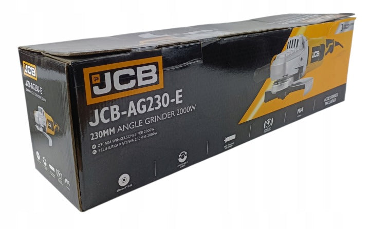 JCB AG 230 Angle Grinder 230mm 2000W Construction Angle M14 Solid Brand JCB