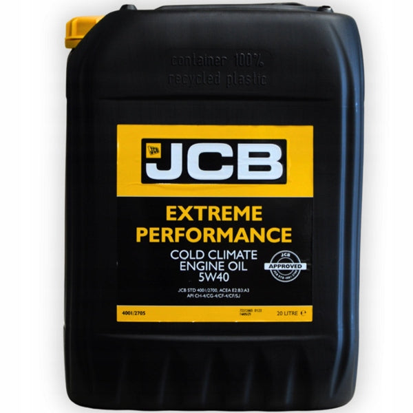 JCB Extreme Performance Engine Oil Cold Climate 5W40 4001/2705 20L