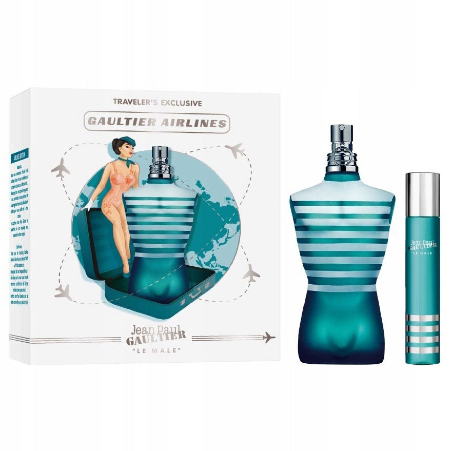 JEAN P. GAULTIER LE MALE - EDT 125 ML+EDT 20 ML FOR MEN Product weight with unit packaging 0.1 kg
