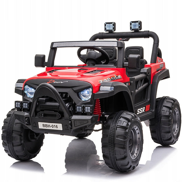 JEEP AUTO BATTERY OPERATED LEATHER SOFT EVA WHEELS PILOT SOFT SEAT 4x4 Brand Bobo-San
