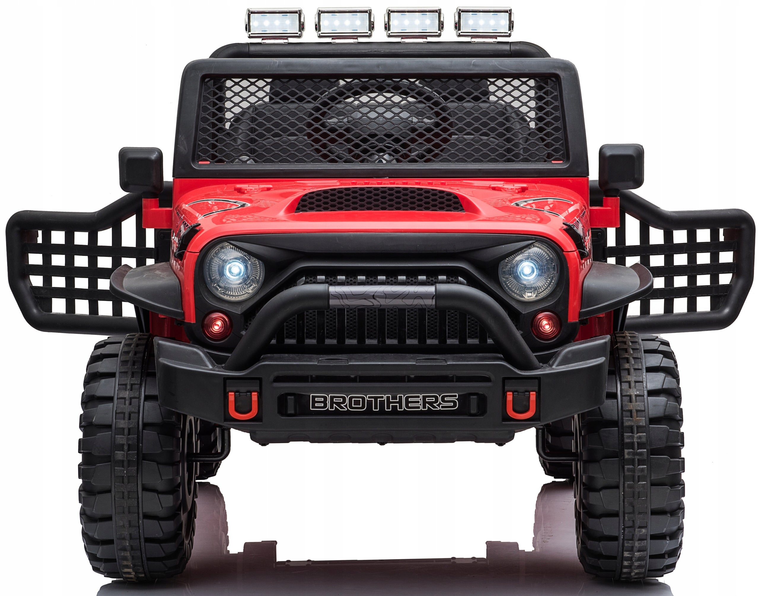 JEEP AUTO BATTERY OPERATED LEATHER SOFT WHEELS EVA PILOT 4x ENGINE 12V10Ah 4x4