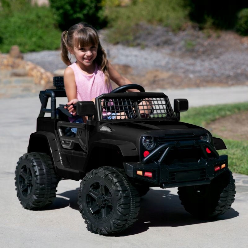 JEEP AUTO CAR BATTERY 12V REMOTE CONTROL 2.4G MP3 AMORY LIGHT MELODIES Kid's age 12＋ months