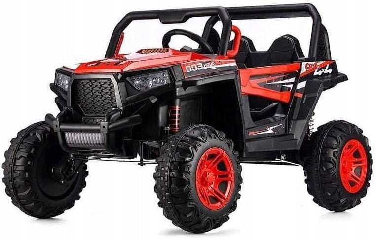 JEEP BUGGY 4x4 AUTO BATTERY OPERATED 4-ENGINE PILOT SOFT EVA WHEELS LEATHER Brand Bobo-San