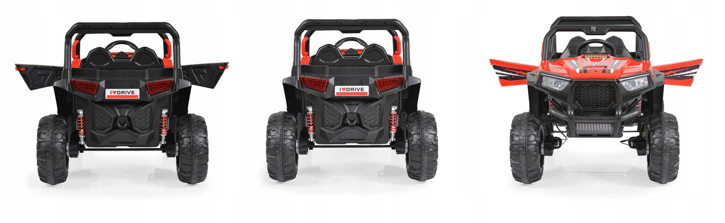 JEEP BUGGY 4x4 AUTO BATTERY OPERATED 4-ENGINE PILOT SOFT EVA WHEELS LEATHER Manufacturer code nel900_buggy