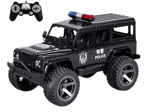JEEP RC POLICE REMOTE CONTROLLED VEHICLE CAR BLACK