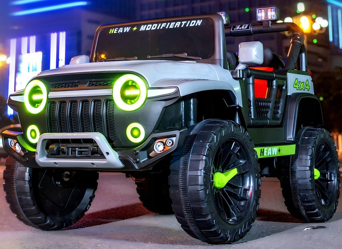 JEEP ST 4x4 Auto Battery Operated LEATHER, EVA, LED, 12V 7ah, Bluetooth, APP Maximum load 35 kg