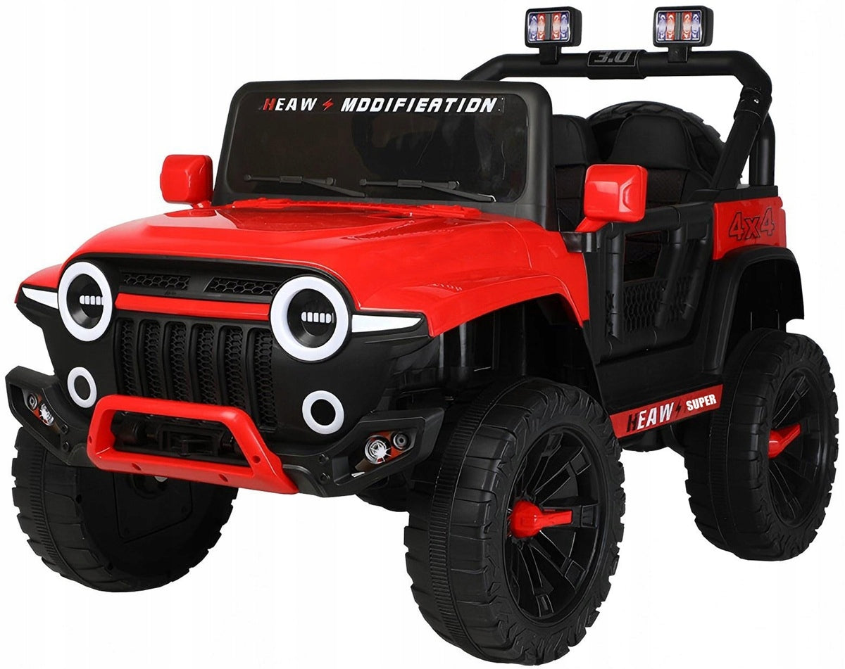 JEEP ST 4x4 Auto Battery Operated LEATHER, EVA, LED, 12V 7ah, Bluetooth, APP Packaging status original