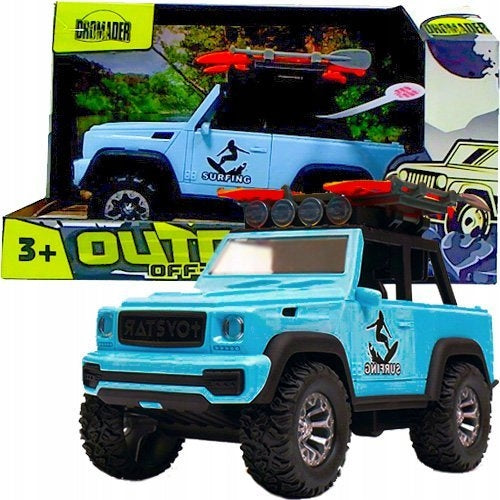 Dromader Spielzeug-Jeep mit Geräuschen und Lichtern, blau 