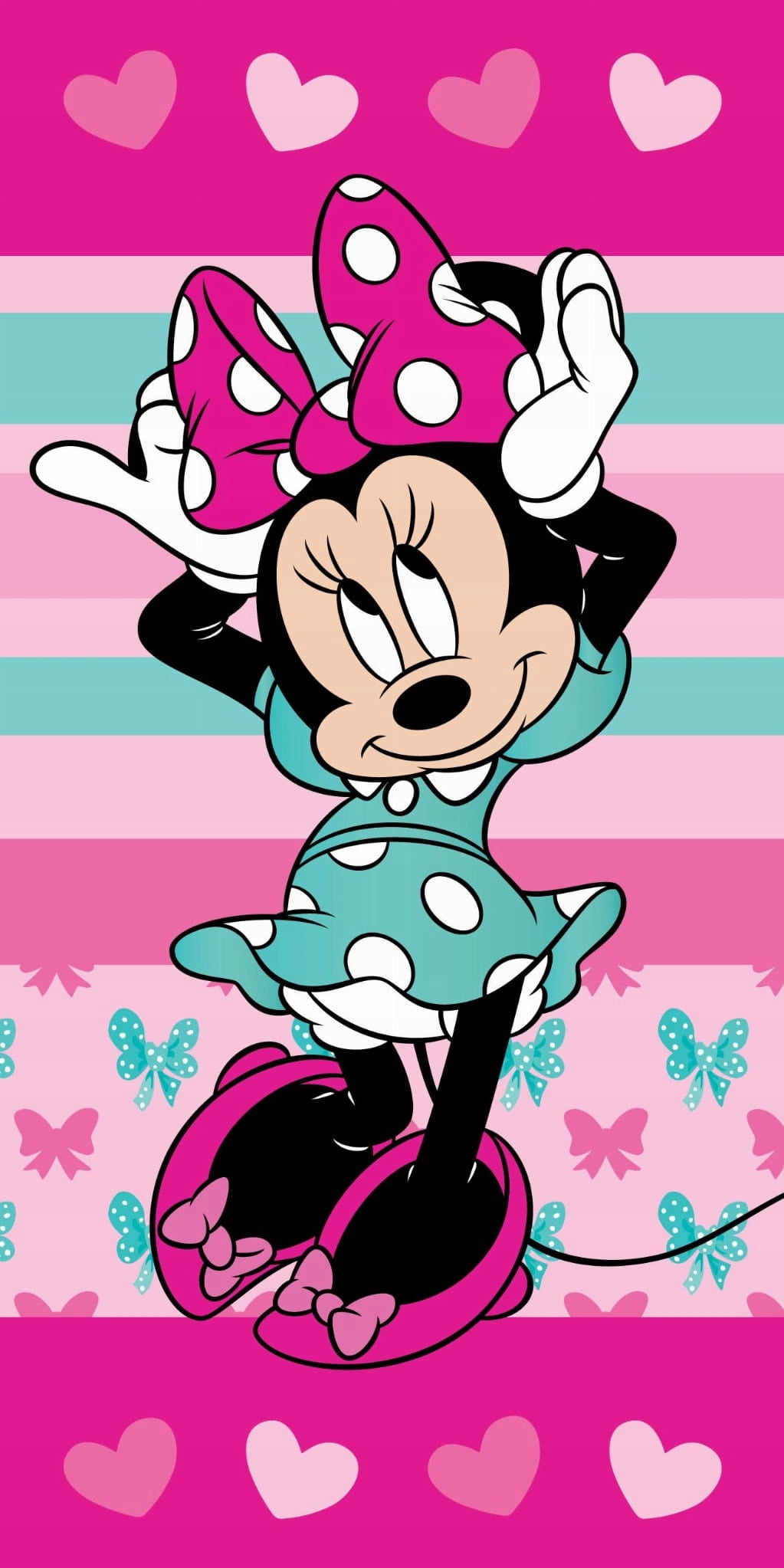 Kinderhandtuch Minnie, 70x140 cm 