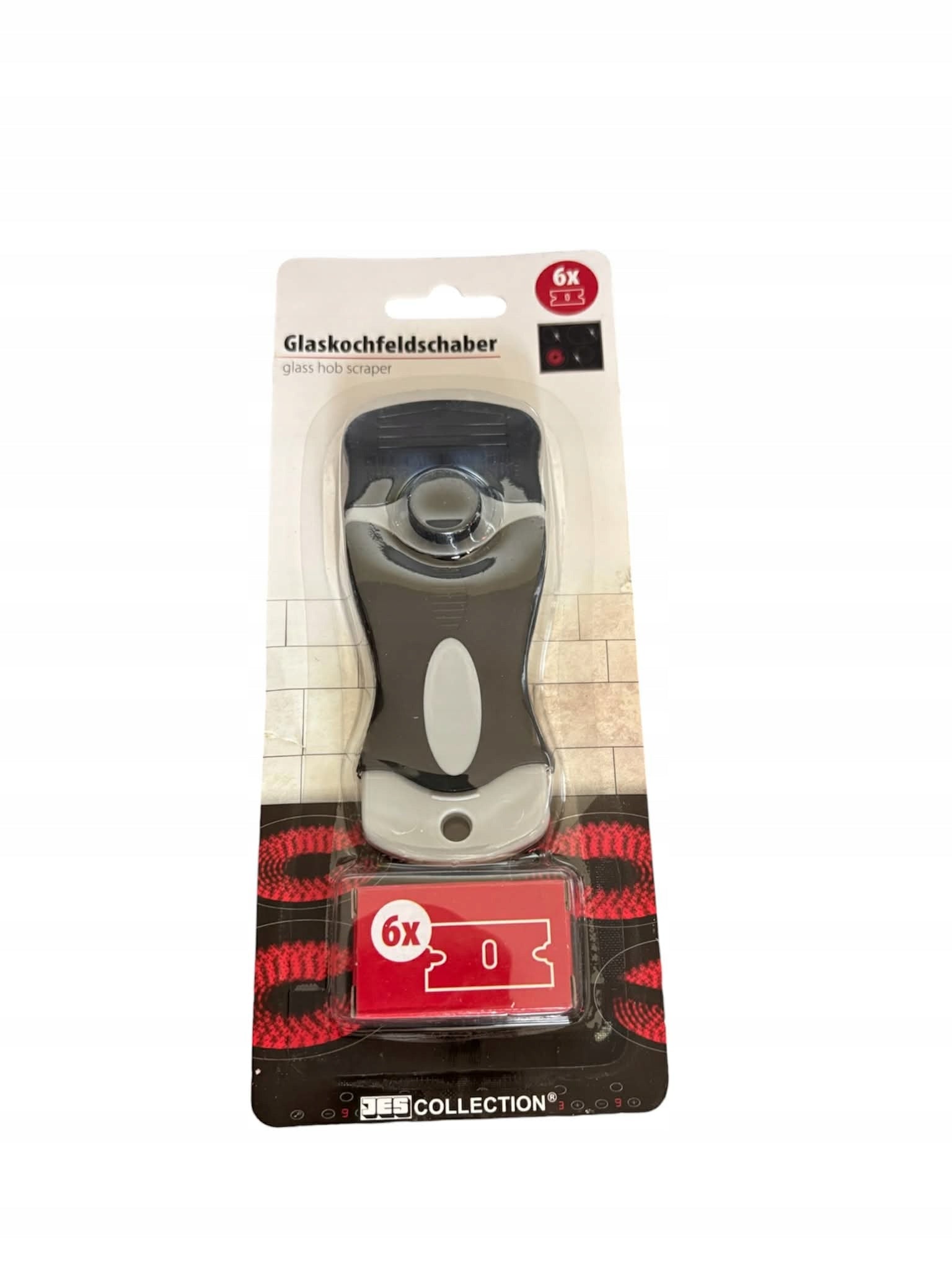 JES COLLECTION SCRAPER FOR CLEANING WINDOWS GLASS INDUCTION STICKERS