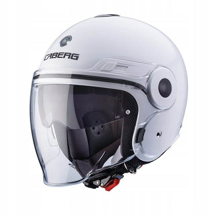 JET CABERG UPTOWN WHITE MOTORCYCLE OPEN HELMET