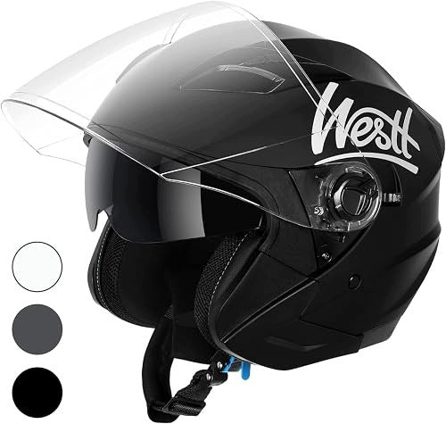 JET WOMEN'S MOTORCYCLE HELMET WITH DOUBLE VIEWFINDER ABS WOMEN'S Size XXXS