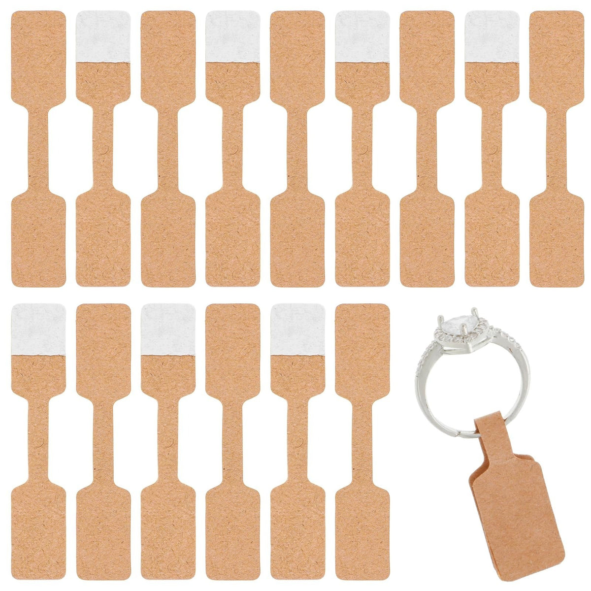 JEWELRY LABELS 500 PCS BLANK PRICE TAGS STICKERS EASY FOR HOME