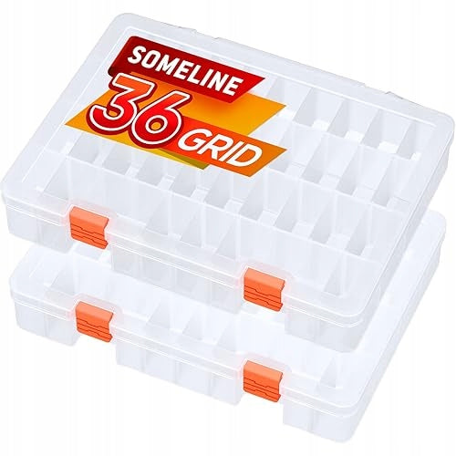 JEWELRY ORGANIZER CLEAR BOX EARRINGS NECKLACES plastic