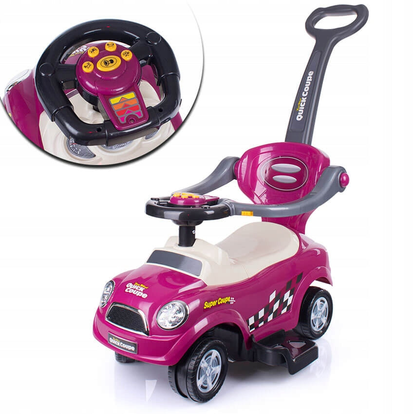 EcoToys 3in1 Push-Pull-Auto mit Griff 