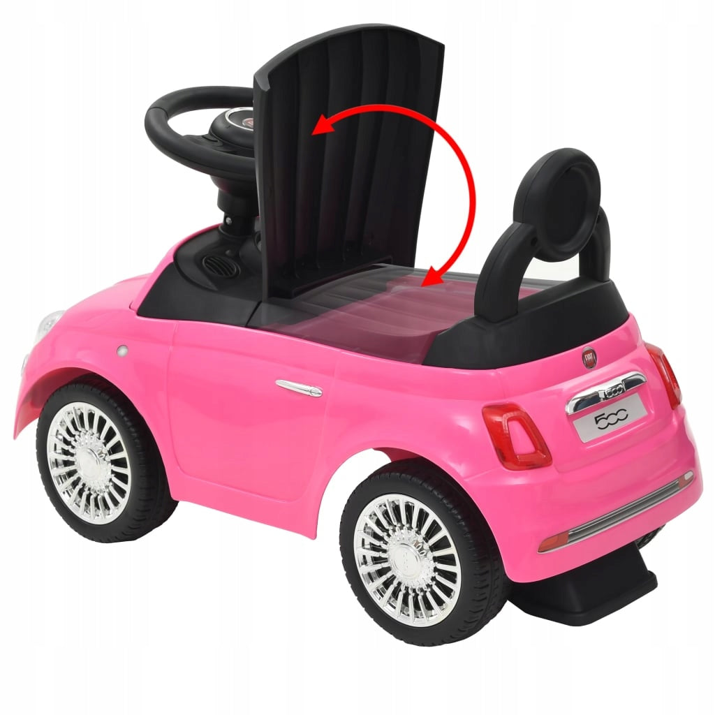 Fiat 500 Rutschauto, rosa 