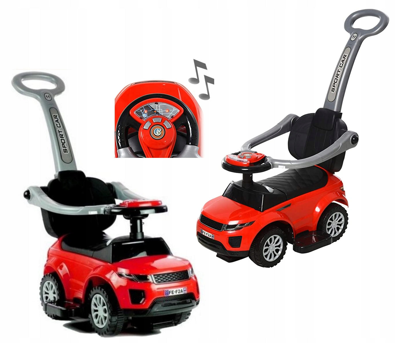 Push-Pull-Auto Sport Car, rot 