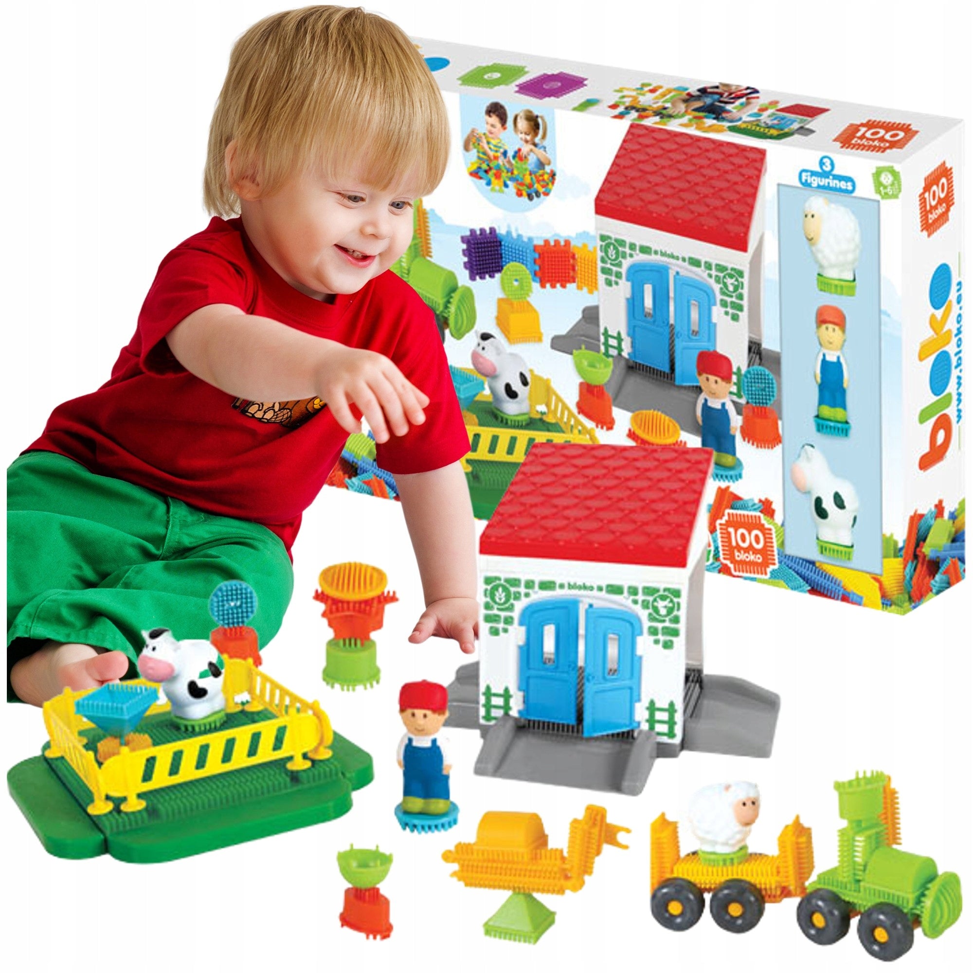 Blöcke mit einer Schubkarre Fisher-Price 