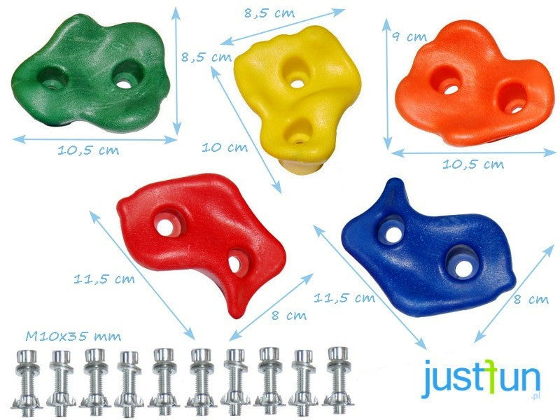 JF 20 pcs Climbing stones for public square toys + mounting kit Brand JF