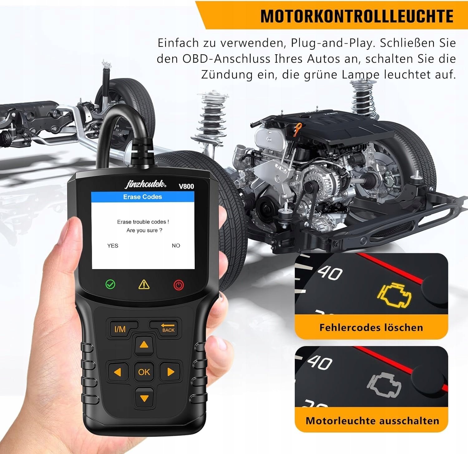 JINZHOUTEK V800 OBD2 Code Reading Tool Manufacturer code OA13717