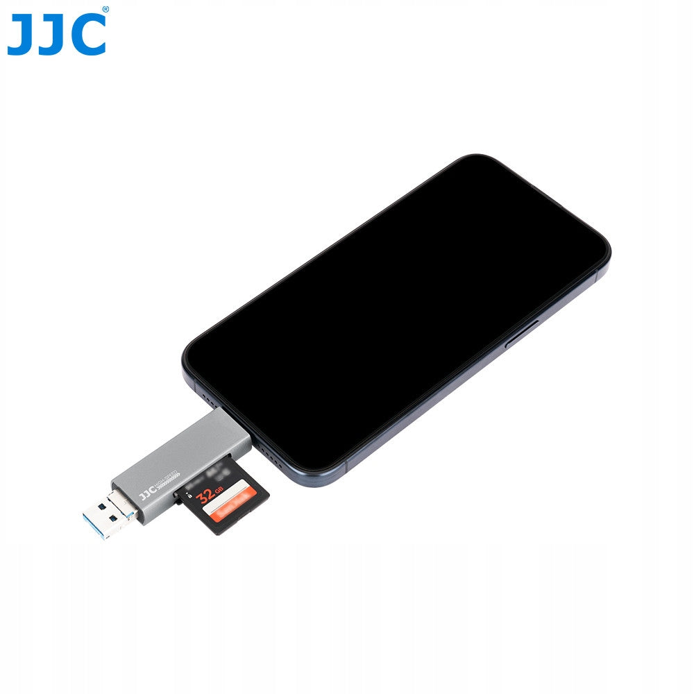 JJC Multifunkční čtečka paměťových karet USB 3.0, SD, TF šedá Supported memory cards Secure Digital (SD)