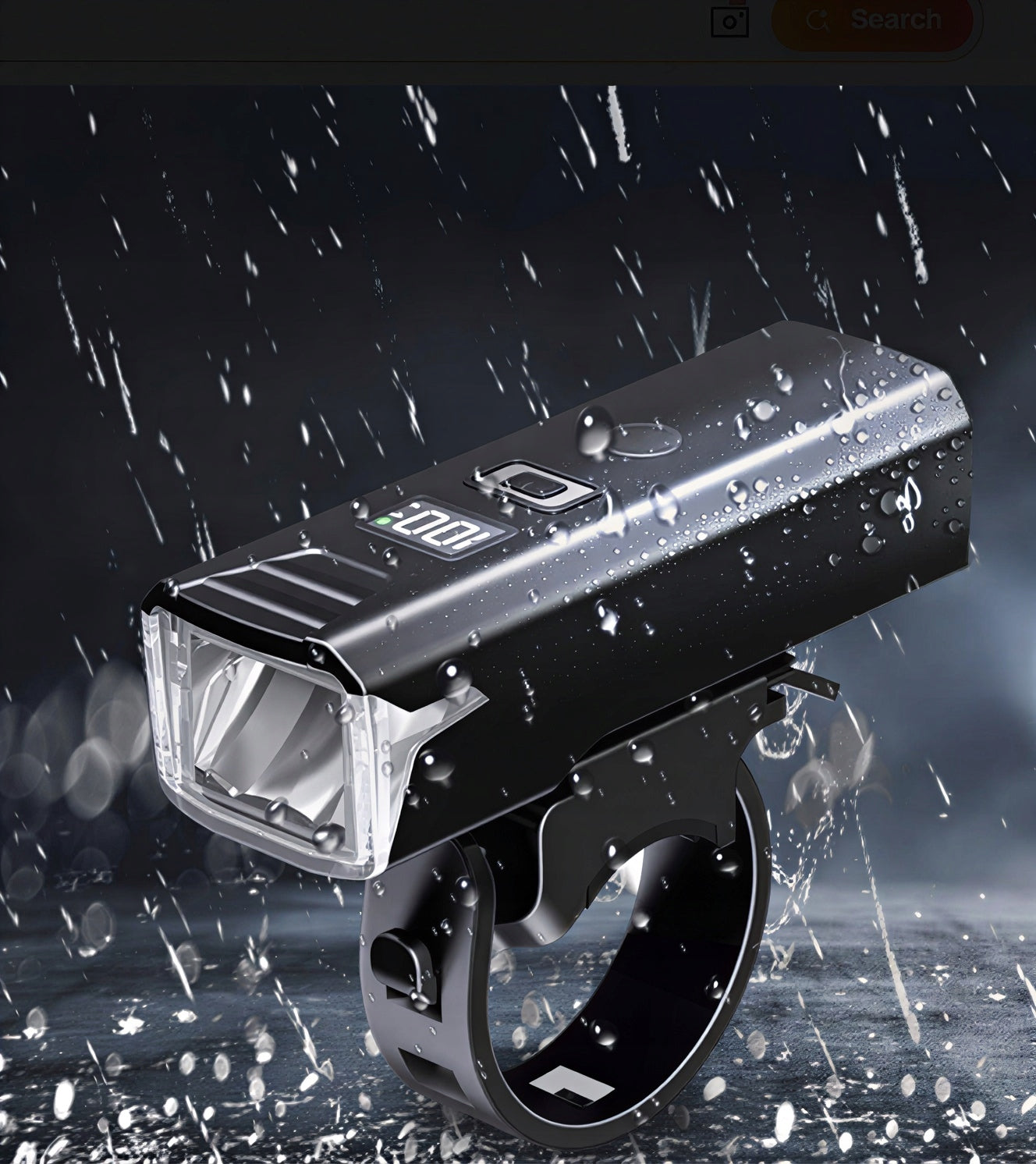 JJM LED Light Strong Bicycle Front Rear Remote Control Horn 1200lm SET Light source LED