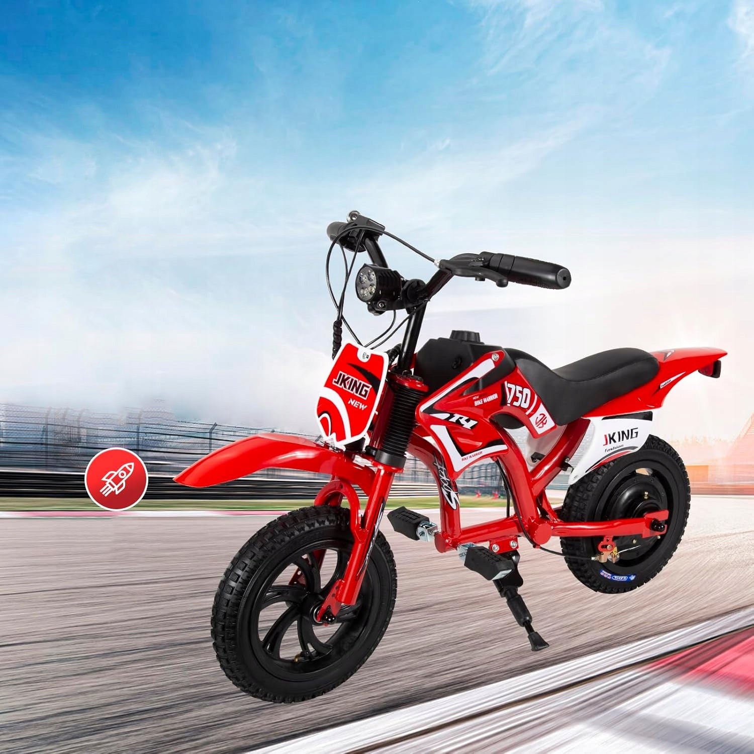 JKING C6 Children's Electric Motorcycle 300W 12km/h 2600mAh 12 Inch Tires Manufacturer code 4537380245296