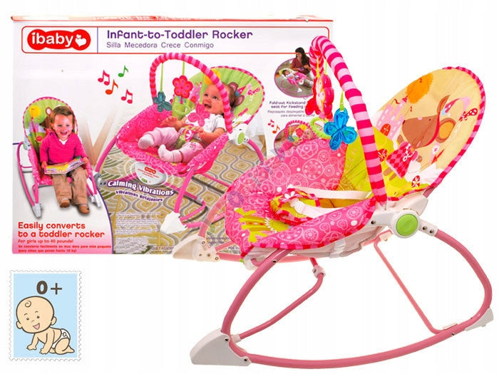 JKM ZA0928 pink Mouse Rocking Chair
