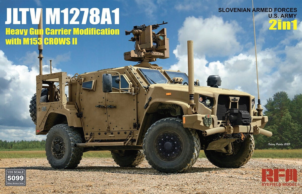 Surenkamas modelis JLTV M1278A1 Heavy Gun Carrier Modification with M153 Crows II Rye Field Model, RFM-5099