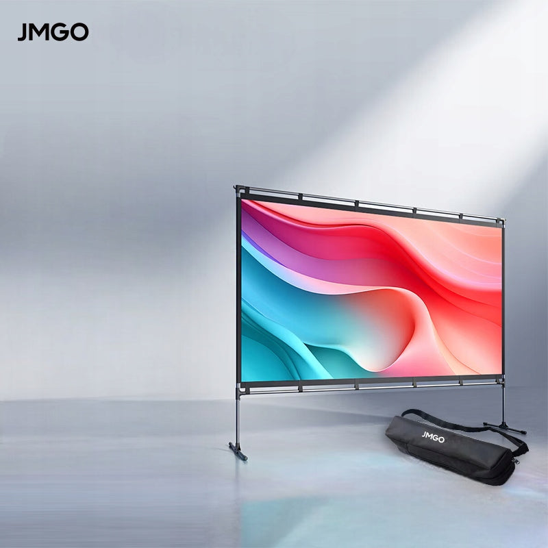 JMGO 100 inch Portable Projection Screen Packaging status original