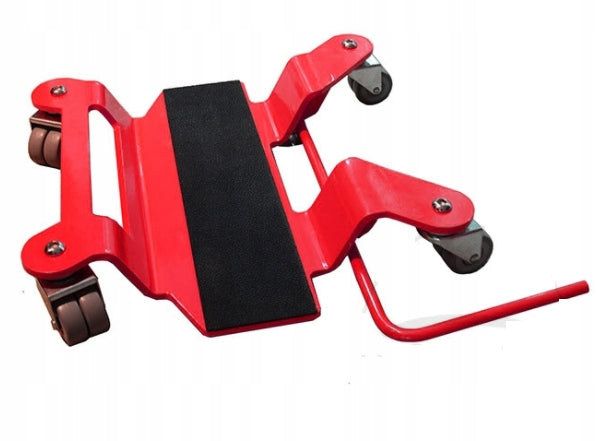 JMP platform for putting motorcycles and scooters to the central foot
