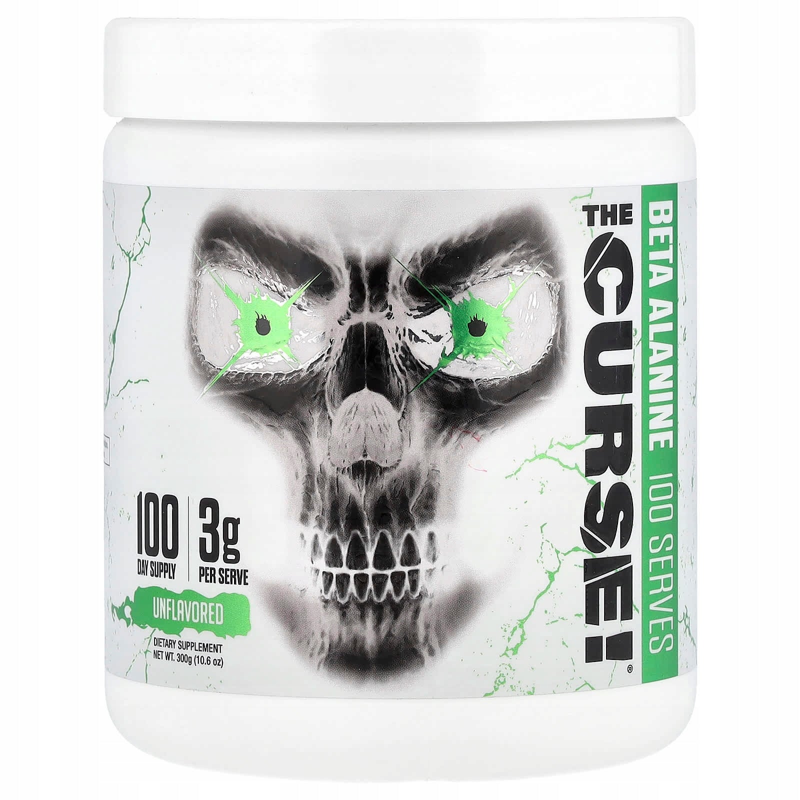 JNX Sports, The Curse! , beta alanine, tasteless, 300 g